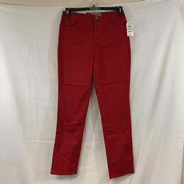 Women's Red Style & Co. Hi-Rise Tummy Control Slim Leg Jeans, Sz. 8