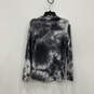 Mens Gray Tie-Dye Ribbed Long Sleeve Crew Neck Pullover Sweater Size Small image number 2