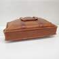 Vintage Coach Leatherware Brown Leather Zip Top Briefcase image number 5