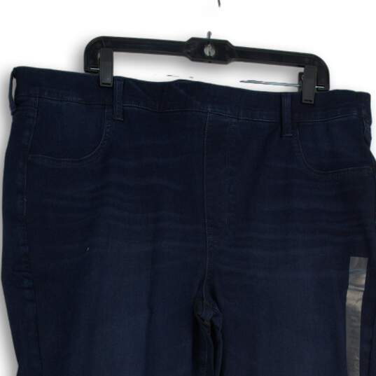 NWT American Eagle Outfitters Womens Blue Denim Pull-On Jegging Jeans Size 22R image number 3