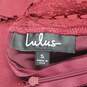Lulus Halter Lace Lined Red Skater Dress Size S image number 3