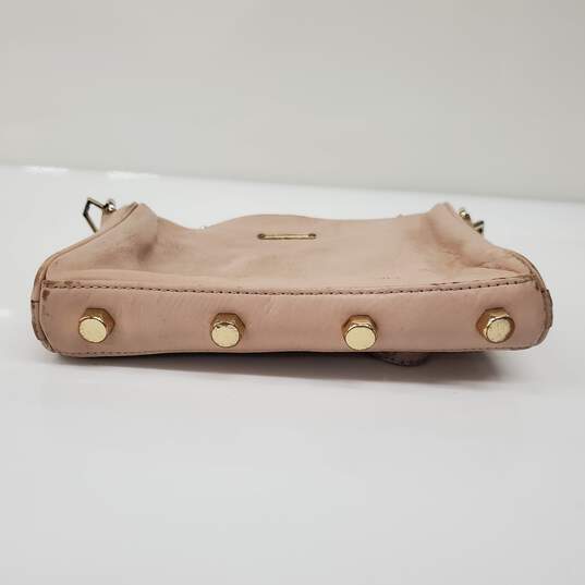 Rebecca Minkoff Mini 5 Zip Pink Leather Chain Strap Crossbody Bag w/COA image number 4