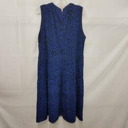 NWT Michael Kors WM's Polyester & Elastane Twilight Blue & Black Pattern Maxi Dress Size XXL alternative image