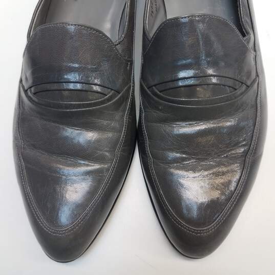 Florshem Gray Leather Loafers Men US 11.5 image number 6