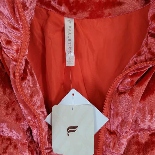 Fabletics Women Red Cropped Jacket SZ L NWT image number 6