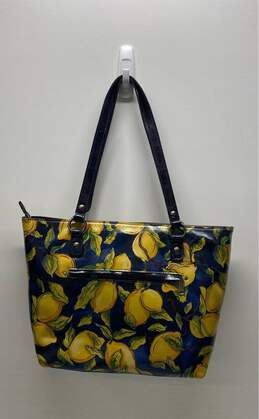 Patricia Nash Lemon Print Shoulder Bag Multicolor