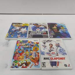 Lot of Assorted Nintendo Wii Video Games Set of 5