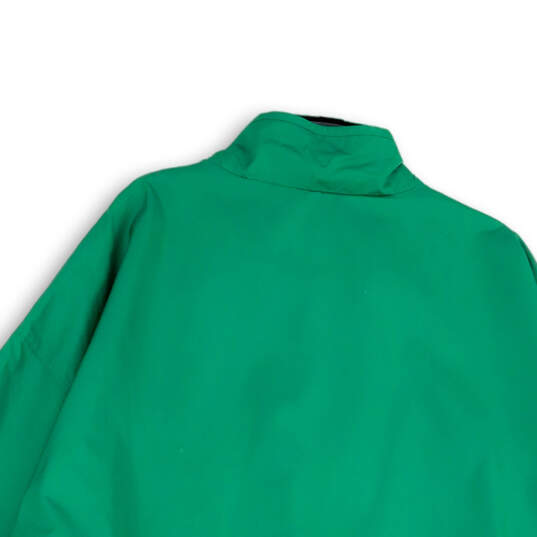 Mens Green Bay Packers Mock Neck 1/4 Sleeve Windbreaker Jacket Size 4XL image number 4