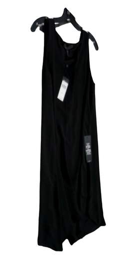 NWT Womens Black Sleeveless V Neck Shift Dress Size Medium