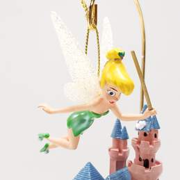 Disney Parks Disneyland Sleeping Beauty's Castle Ornament Hanger/Holder with Tinker Bell IOB alternative image