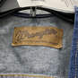 NWT Mens Blue Denim Pockets Collarless Button-Front Tuxedo Suit Vest Size S image number 4