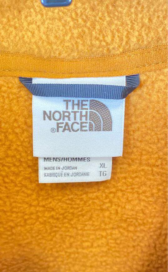 The North Face Men Orange Fleece Vest Jacket XL image number 3
