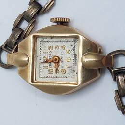 Crawford 14k Gold 17 Jewels Vintage Bracelet Watch 11.3g