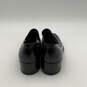 Mens Black Leather Square Toe Slip-On Formal Loafer Shoes Size 8 image number 3