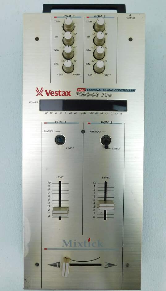 Vestax PMC-06 Pro A Slim Professional Mixtick DJ Mixer Mixing Controller image number 1