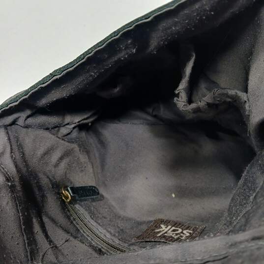 The Sak Black Leather Fold Over Crossbody Bag image number 6