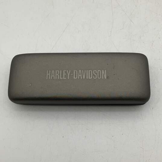Harley Davidson Womens Purple Acetate Frame Square Sunglasses w/ Gray Black Case image number 4