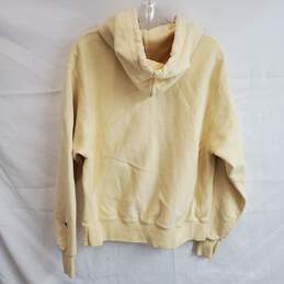 Champion Reverse Weave Pale Yellow Pullover Hoodie Sweater Size M alternative image