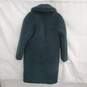 Madewell Long Dark Green Snap Button Overcoat Jacket Size XS image number 2