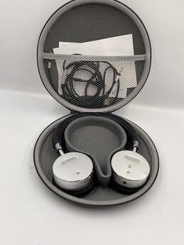 BOHM Silver Over The Ear Headphones With Cables In Carrying Case Not Tested alternative image