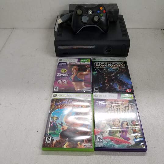 Microsoft Xbox 360 120GB Console Bundle with Games & Controller #1 image number 1