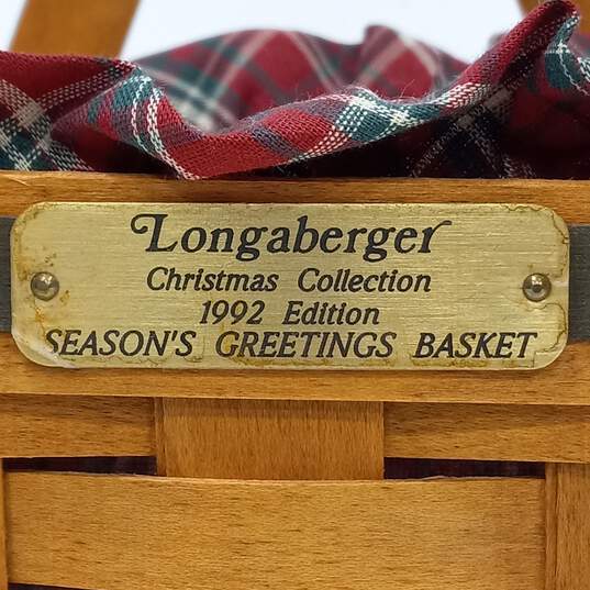 Longaberger Season's Greetings Basket 1992 image number 2