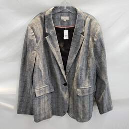 Loft Plus Cotton Blend Blazer Jacket NWT Size 26 Plus