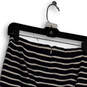 Womens Blue White Striped Flat Front Back Zip Straight & Pencil Skirt Sz 0 image number 4