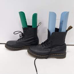 Dr. Martens Women's Black Leather Lace Up Boots Size 8 alternative image