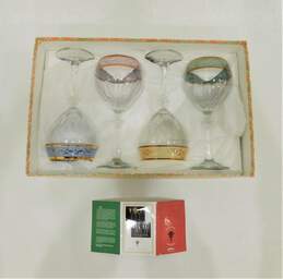 Cristalleria Fratelli Fumo Wine Glasses Set of 4 Made In Italy alternative image