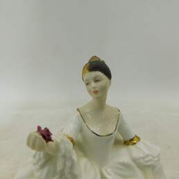 VTG 1965 Royal Doulton My Love 2339 Woman & Red Rose Figurine England Bone China alternative image