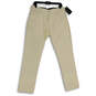 NWT Nike White Flat Front 5-Pocket Design Straight Leg Chino Pants Size 32X30 image number 1