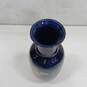 Painted Blue Vase Made in Japan image number 5
