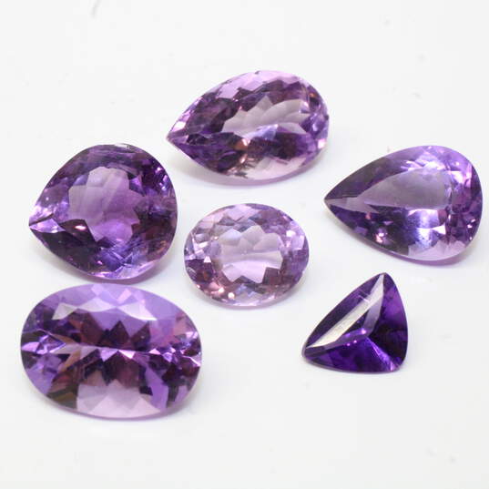 Assortment of Loose Amethyst Stones - 176.35cttw. image number 3