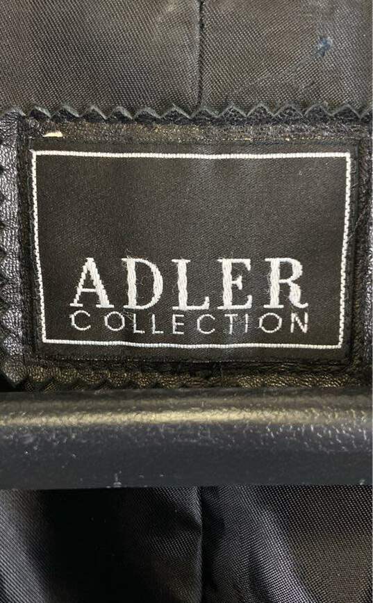 Adler Collection Men Black Leather Coat S image number 3
