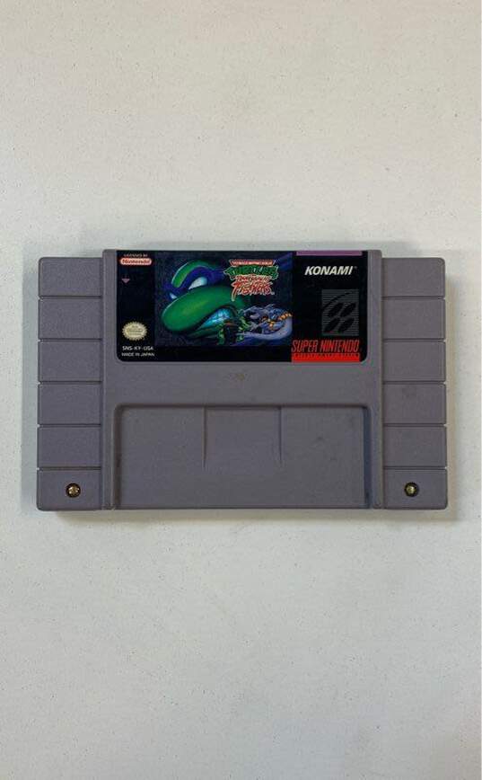 Teenage Mutant Ninja Turtles: Tournament Fighters - Super Nintendo image number 1