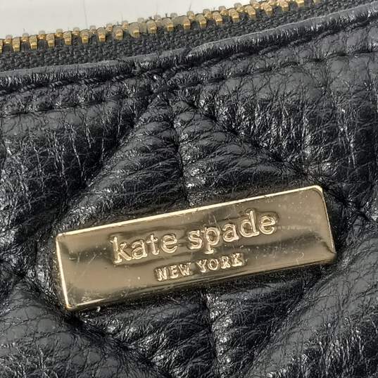 Kate Spade Black Quilted Leather Chain Strap Shoulder Bag Purse image number 4