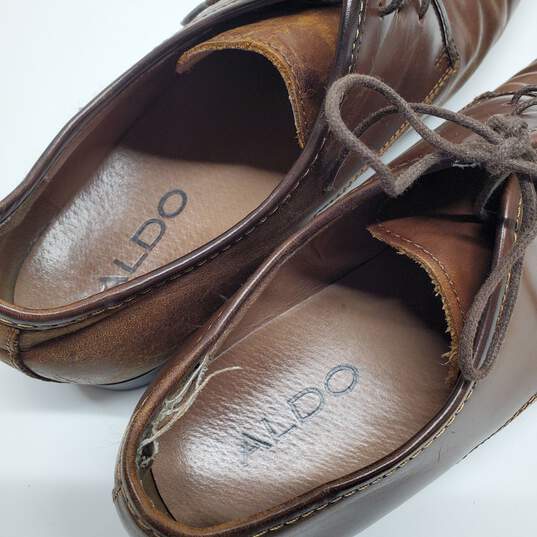 Aldo Men's Brown Oxford Dress Shoes Size 10.5 image number 5