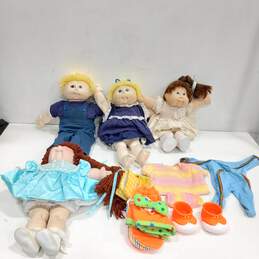 Bundle of 4 Assorted Cabbage Patch Dolls w/Accessories