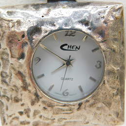 Chen Sterling Silver Hammered Watch 43.8g alternative image