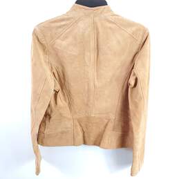 Bernardo Women Brown Suede Leather Jacket M alternative image