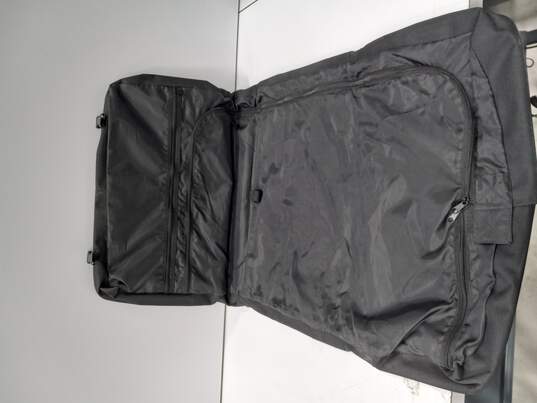 Black Unisex Messenger Style Luggage Bag image number 4