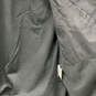 Mens Black Long Sleeve Slash Pocket Button Front Hooded Jacket Size XL image number 4