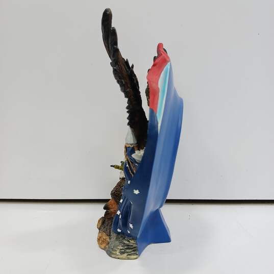 American Pride Bald Eagle w/U.S. Flag Figurine image number 3