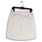 Womens White Elastic Waist Pocket Pull On Golf Athletic Skort Size Medium image number 2