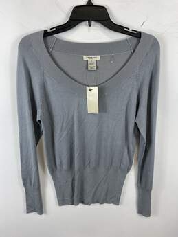 Vertigo Women Gray Scoop Neck Sweater L NWT