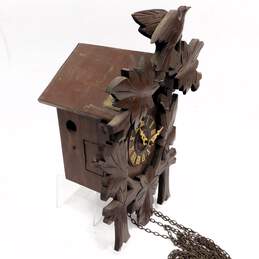 Vintage German Wood Forest Cuckoo Clock For Parts & Repair alternative image