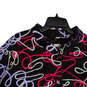 Womens Multicolor Abstract Long Bell Sleeve Button Front Jacket Size O/S image number 3