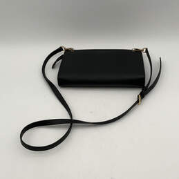 Womens Black Leather Adjustable Strap Inner Pockets Zipper Crossbody Bag alternative image