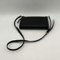 Womens Black Leather Adjustable Strap Inner Pockets Zipper Crossbody Bag image number 2